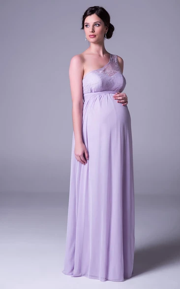 blue dress for baby girl Fallon Charming Off the Shoulder Long Sleeves Chiffon Maternity Brides main image 0