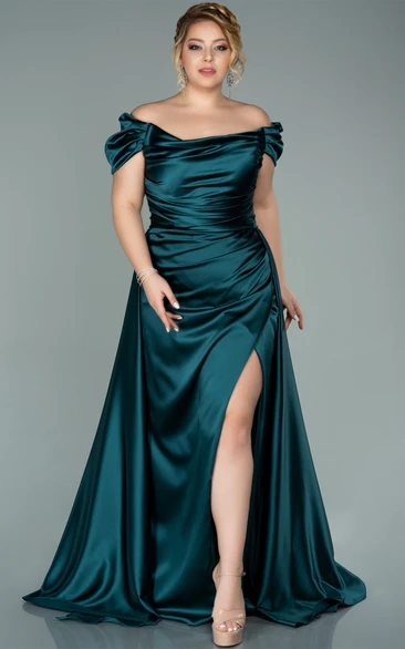 knee length dresses for ladies Ever-Pretty Inclusive Plus Size Lace Long Lantern Sleeves V-Neck A-Line Summer Formal Wedding Guest Dress main image 1