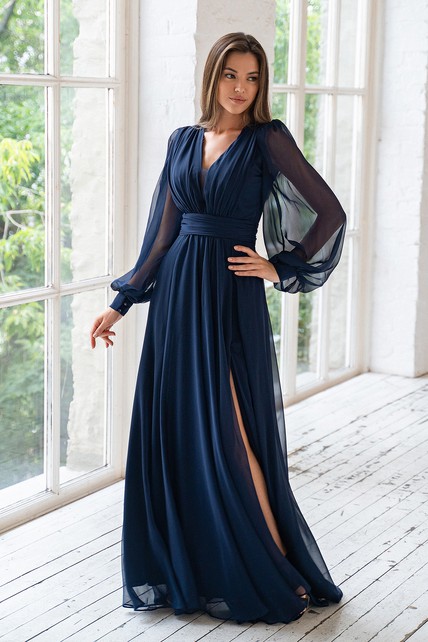 Ameri　VOLUME CHIFFON DRESS ae4b720f49ac2870e9cc011c4c9da7