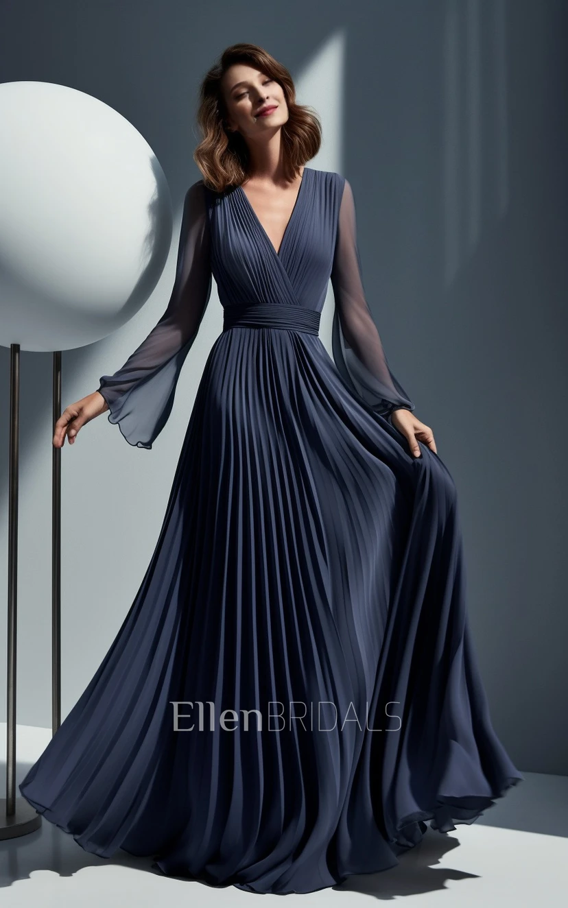 sachin and babi light blue dress Celtic Medieval Inspired Chiffon Wedding Dress with Cape Sleeves